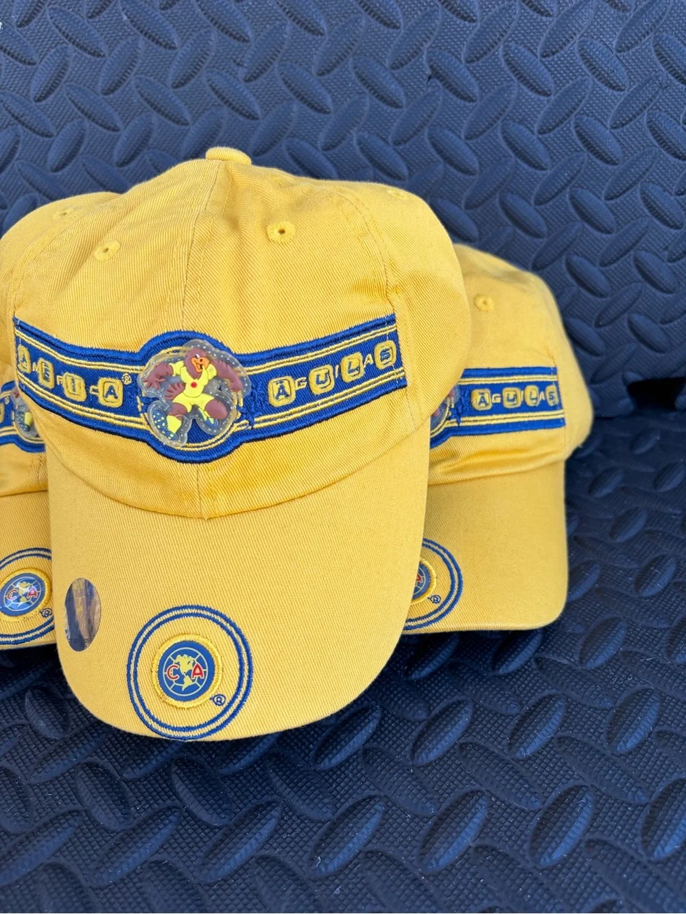 América  Aguilas Yellow Cotton Baseball Cap with Team Crest Unixes